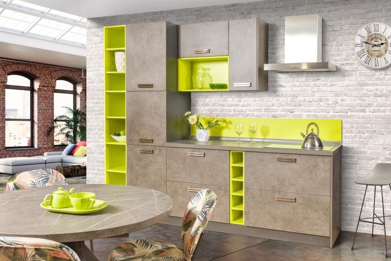 БЕТОН / ЗЕЛЁНЫЙ ЛАЙМ