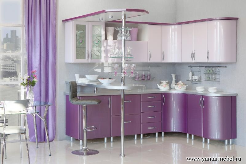 Кухня ФИЕСТА (фламинго / ежевика)