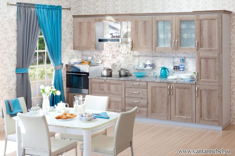 Кухня КАНТРИ дуб кетбери / винтажное дерево